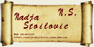 Nadja Stoilović vizit kartica
